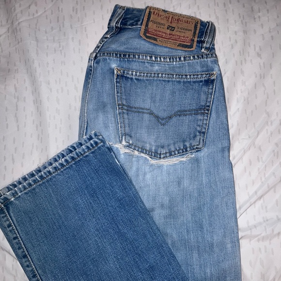 Diesel Industry Womens Fanker Vintage Bootcut Blue Jeans - Picture 4 of 5